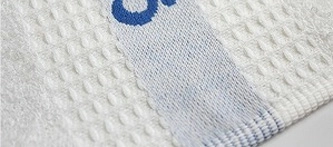 ワッフル織りタオル