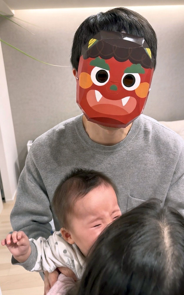 節分では今年も鬼役