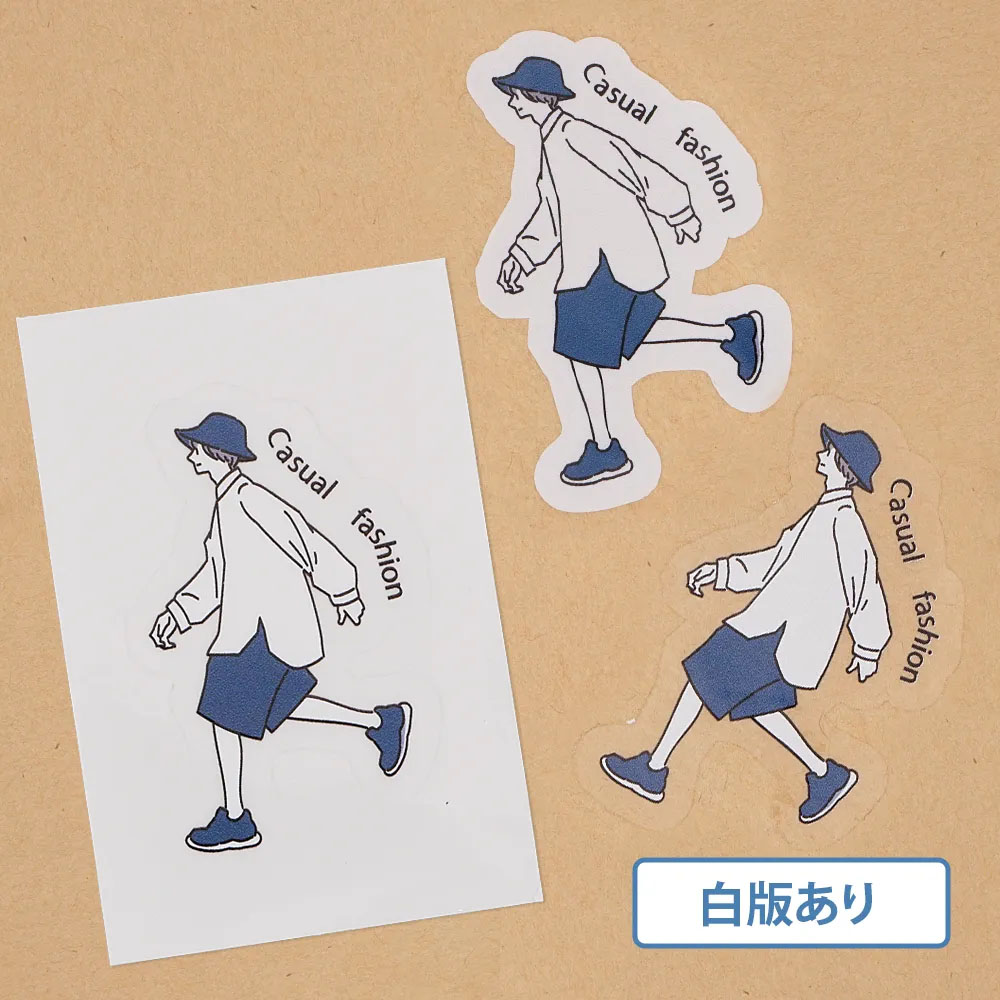 クリアステッカー