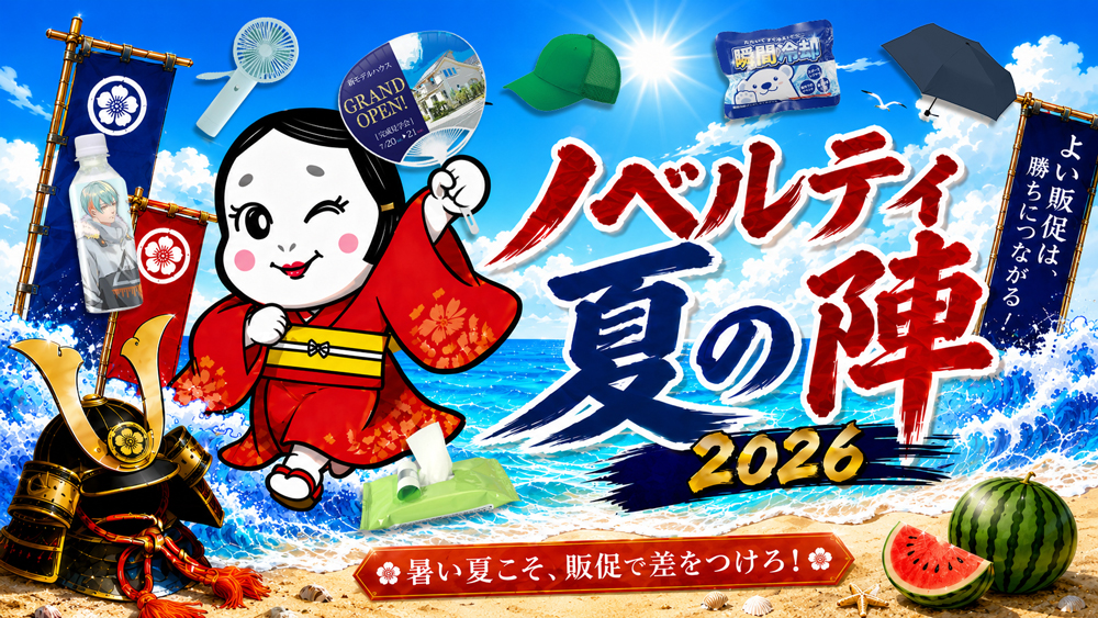 ノベルティ夏の陣！イベント応援5％OFFキャンペーン